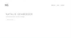 Desktop Screenshot of nataliegehberger.com