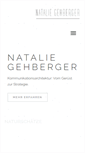 Mobile Screenshot of nataliegehberger.com