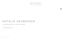 Tablet Screenshot of nataliegehberger.com